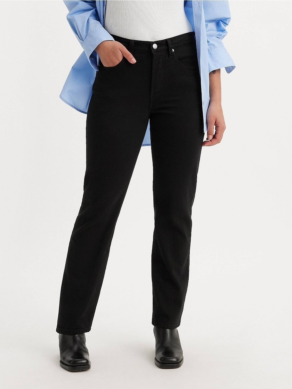 New with Tags - Levi's Women's Straight Leg 501 Jeans  Black